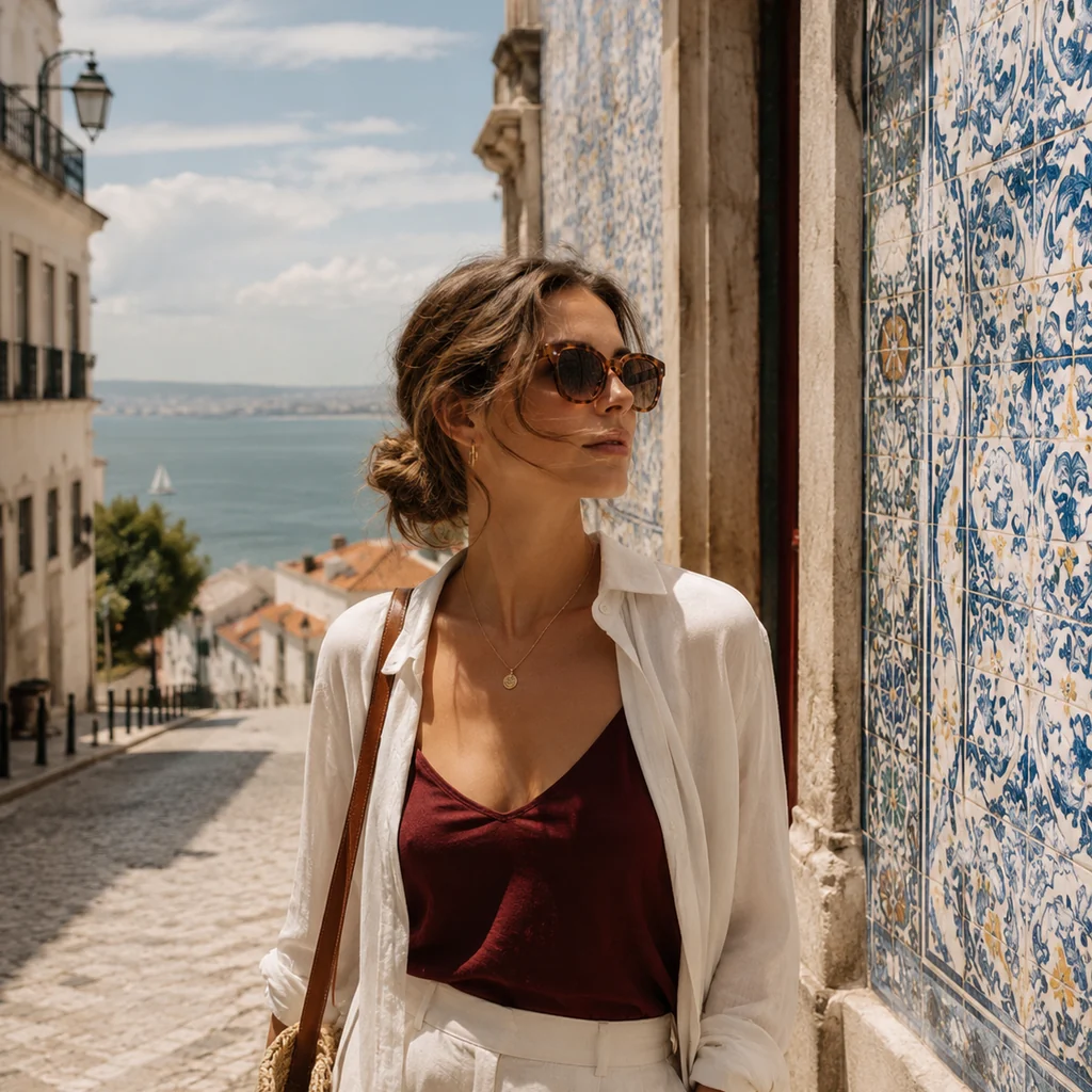 Viajante portuguesa a preparar uma aventura internacional com inspiração atlântica
